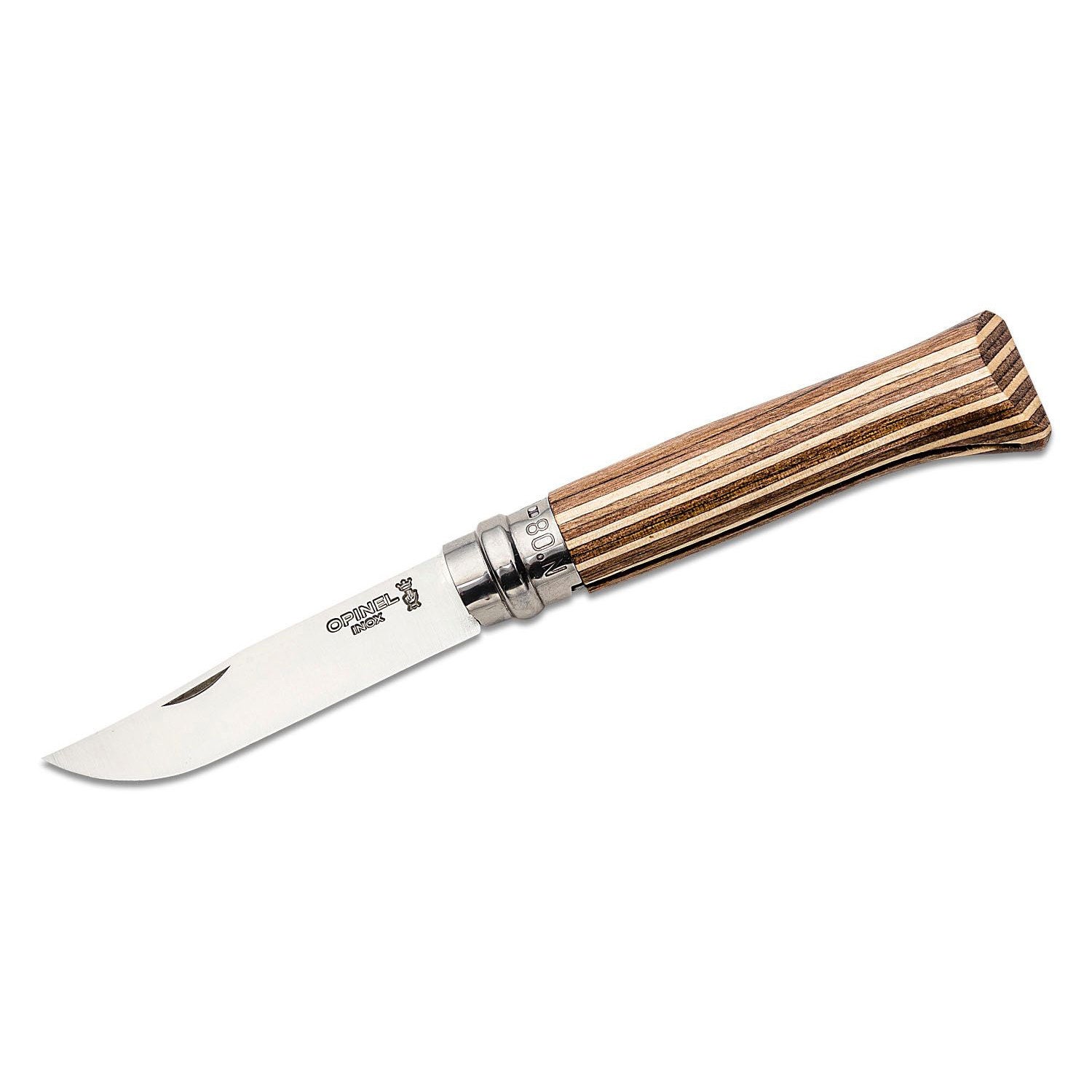 Opinel Laminated Birch Wood Folding Knife Trout Creek Outfitters